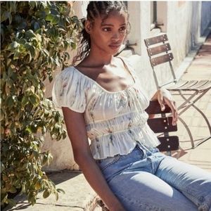 Doen Addie Bouquet Floral Top L